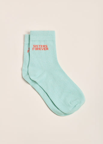 Chaussettes pailletées SISTER FOREVER TURQUOISE