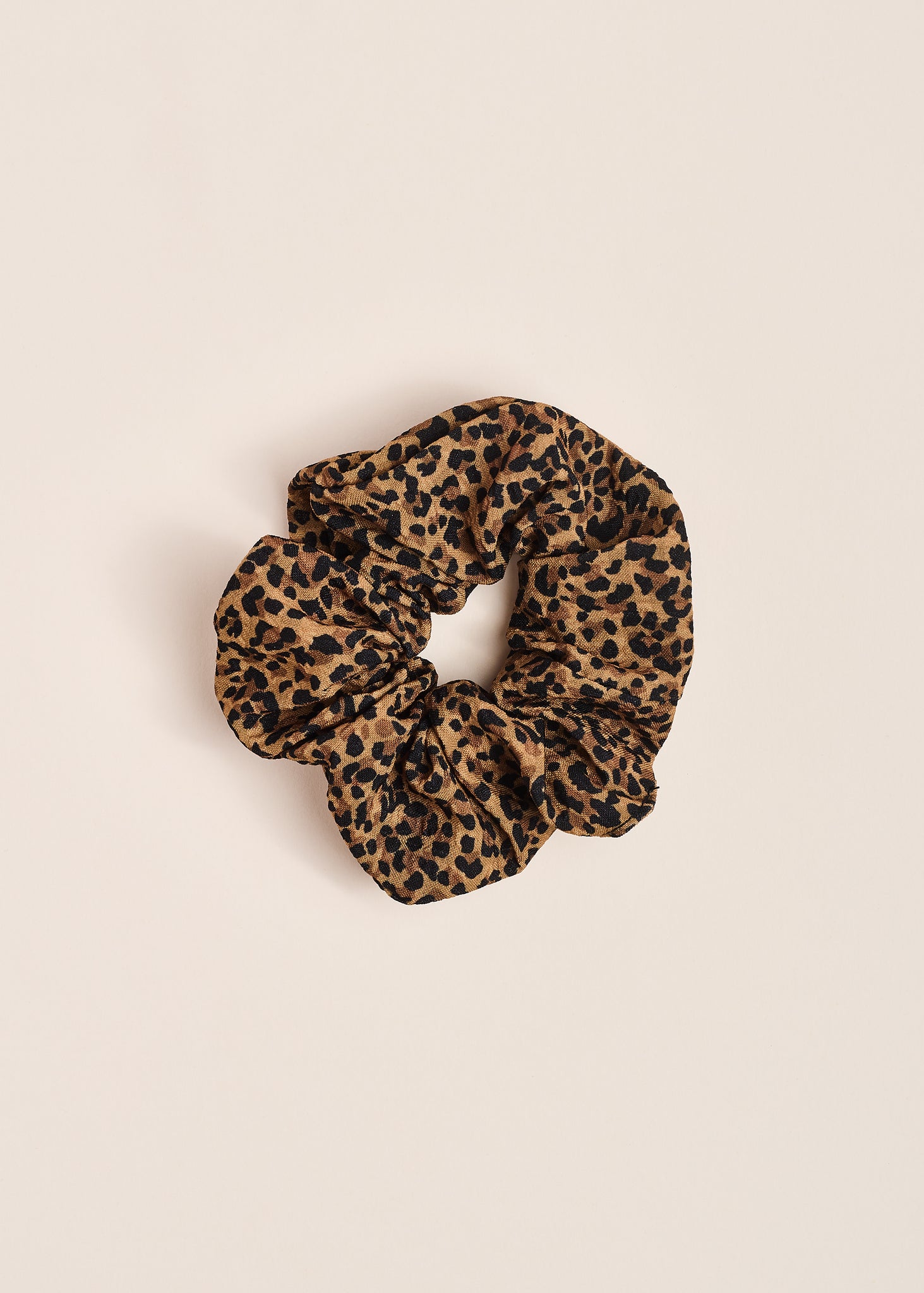 CHOUCHOU cheveux léopard foncé
