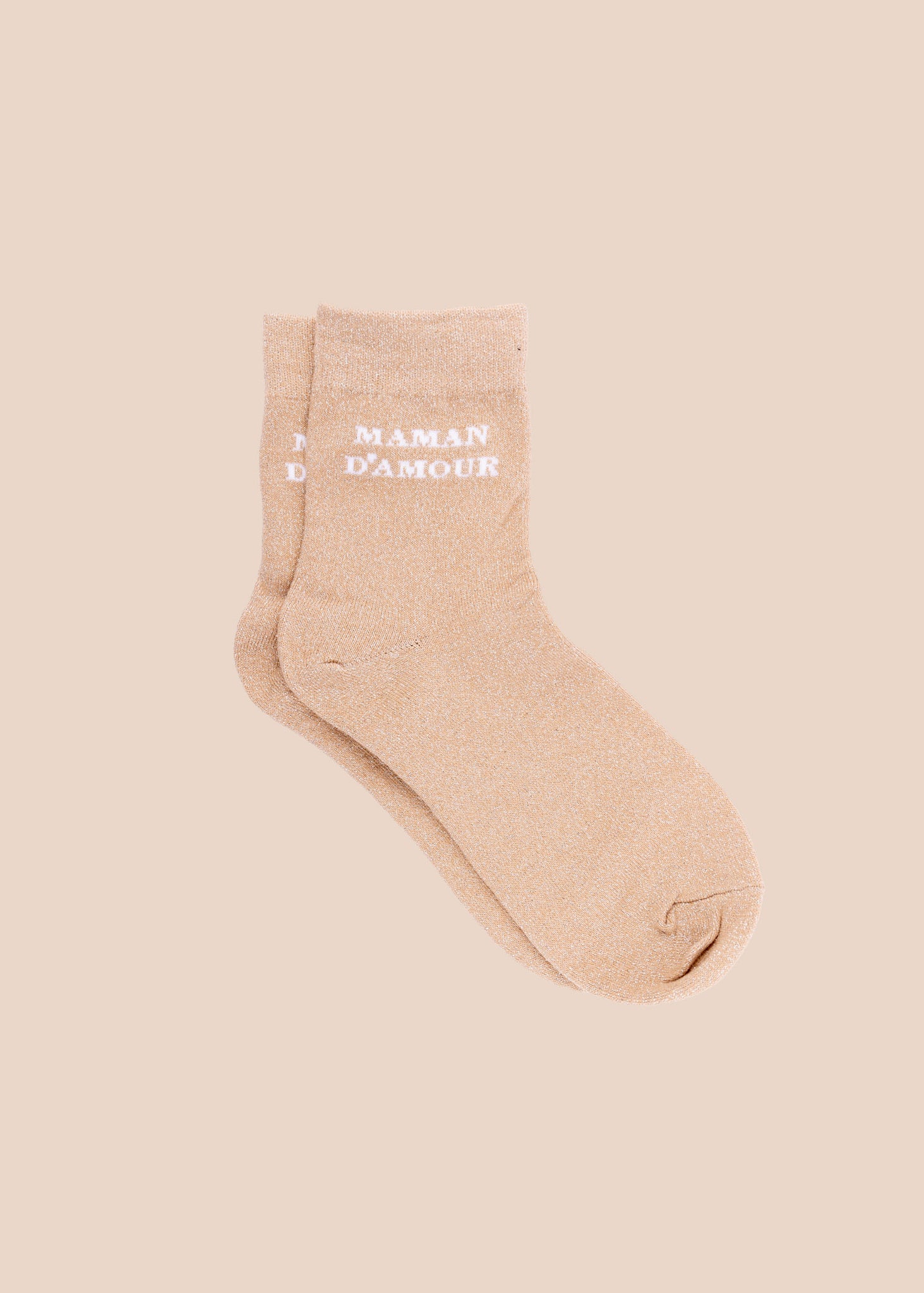 Chaussettes pailletées MAMAN D'AMOUR